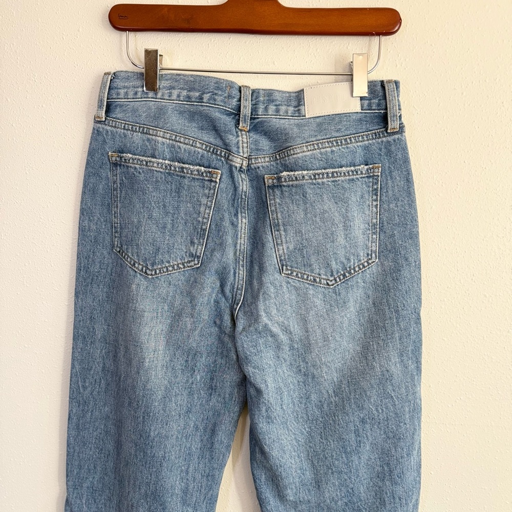 Pistola Distressed Straight Leg Jeans Women’s Size 25 High Rise Button Fly - Picture 6 of 13